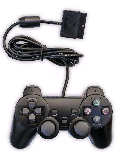 Comando c/ fio para Playstation 2 - PS2 - NOVO