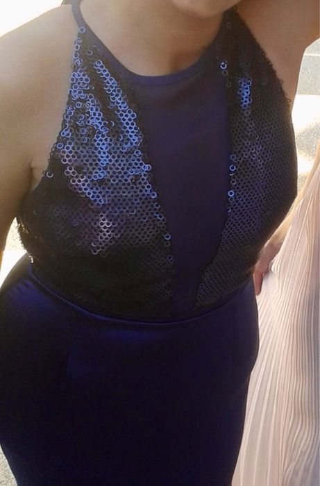 Vestido de festa Azulão