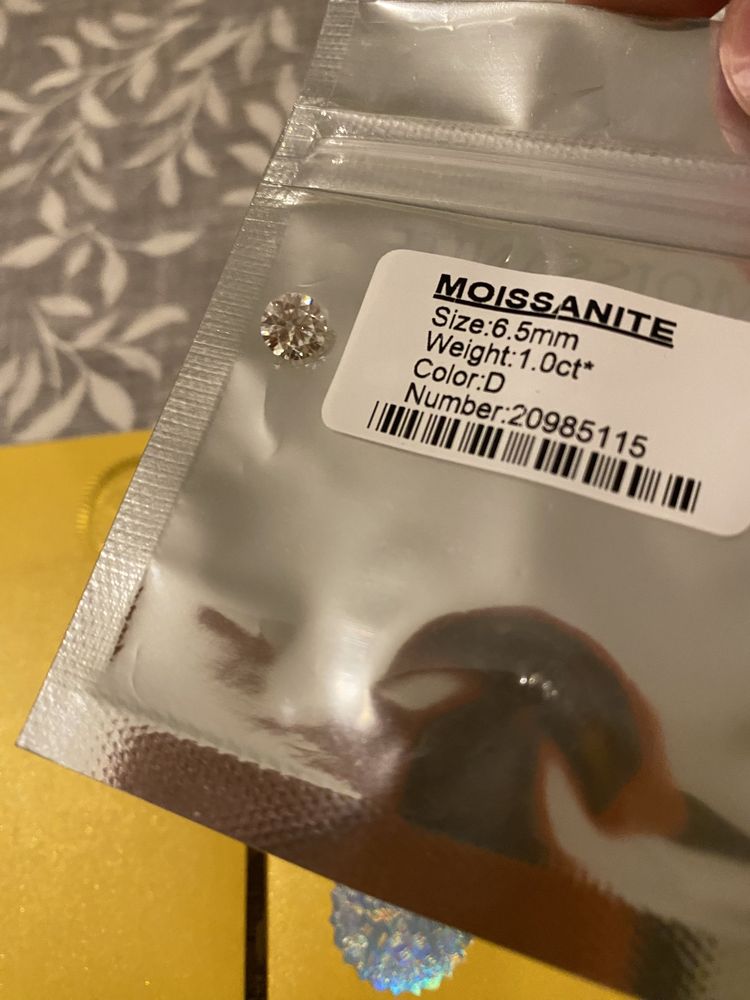 Moissanite qualidade VVS1 excelente
