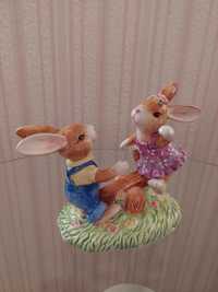 Статуэтка Зайчики зайцы Кролики статуетка зайці зайченя