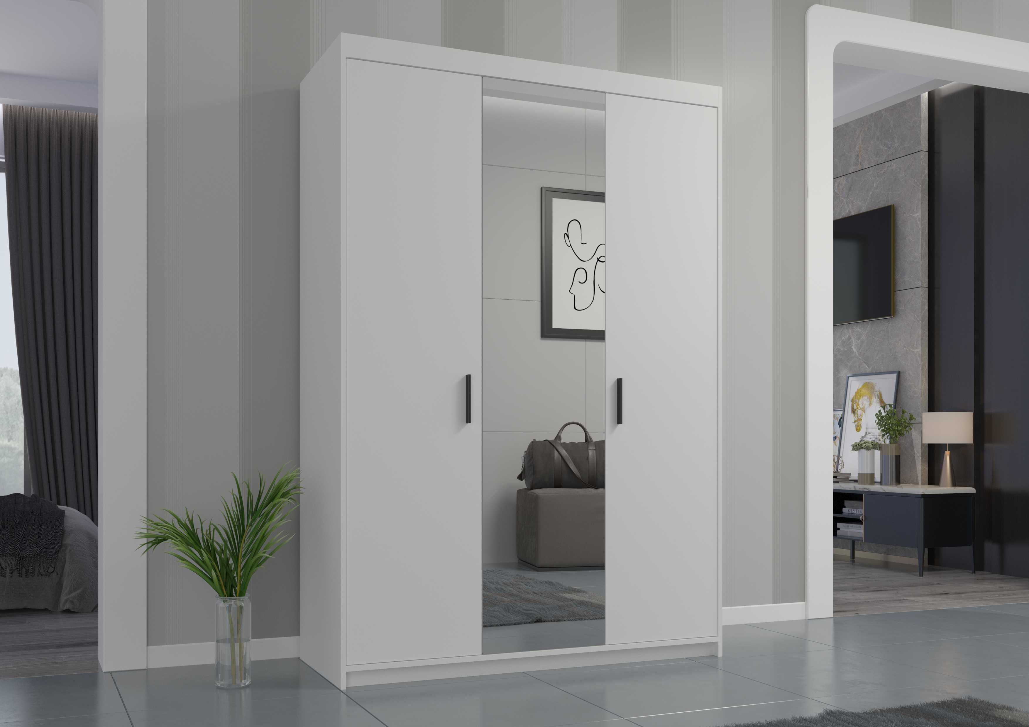 Szafa LEO 3D 135 cm z lustrem