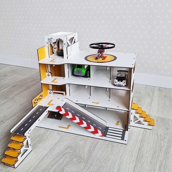 Гараж для машинок детский паркинг Парковка машинки конструктор паркінг