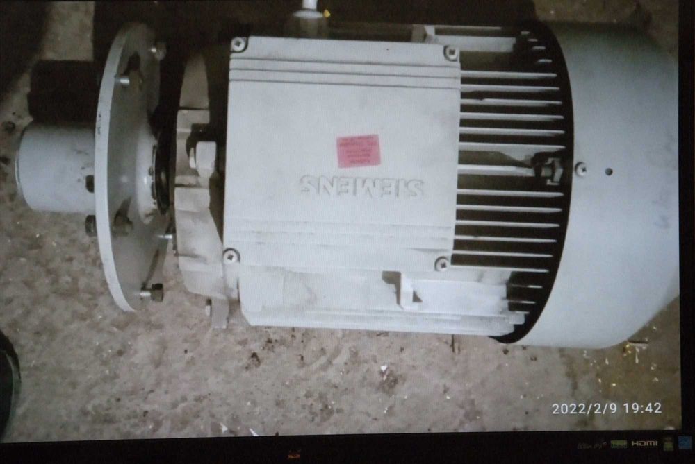 Мотор электрический 3 -х фазный Siemes 12 киловатт