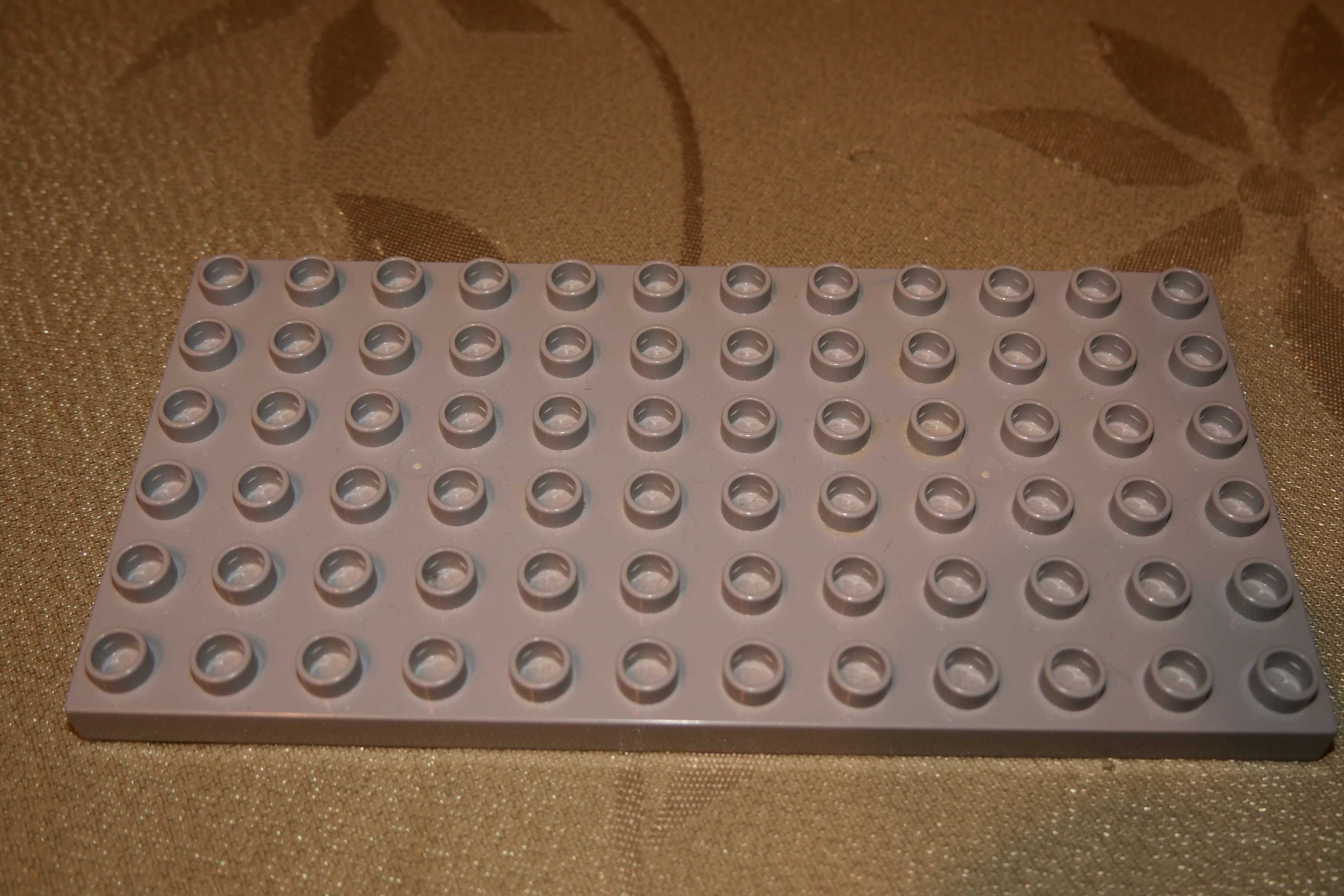 Lego Duplo klocki płytka duża plaska prostokątna 12 x 6 pin szara