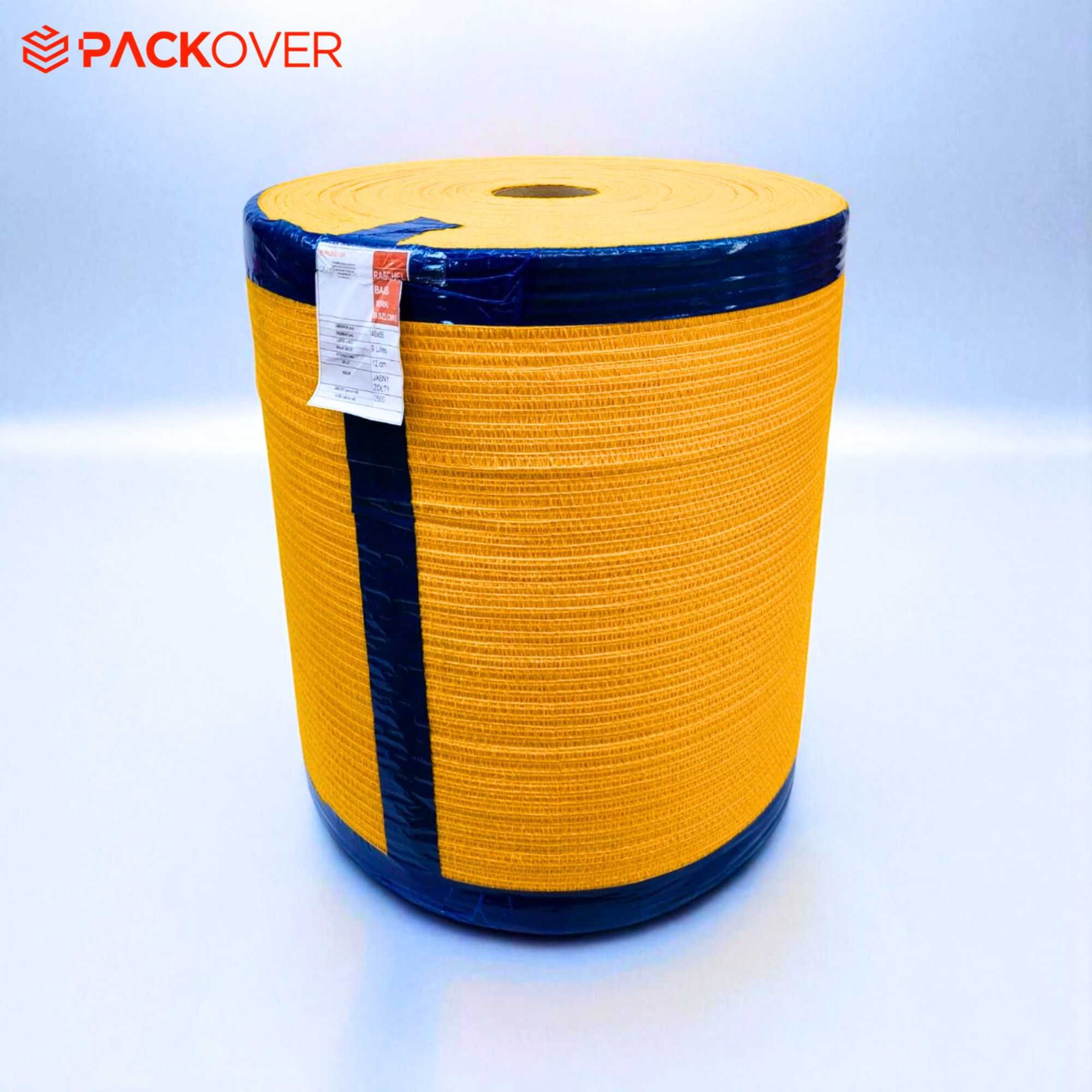 Worki raszlowe na roli 46x65 cm (15 kg) jasny żółty