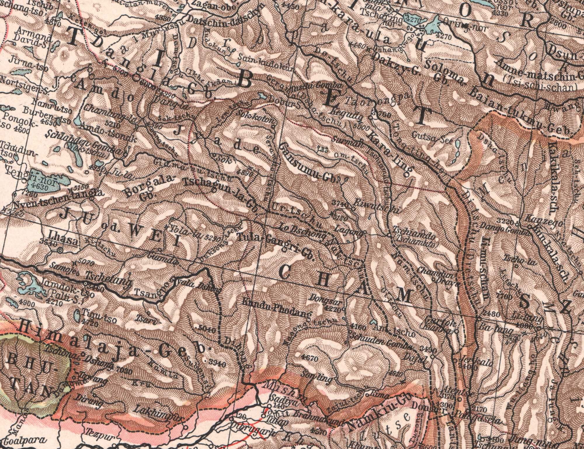 Japonia Korea Chiny Taiwan efektowna mapa 1905 r. autentyk