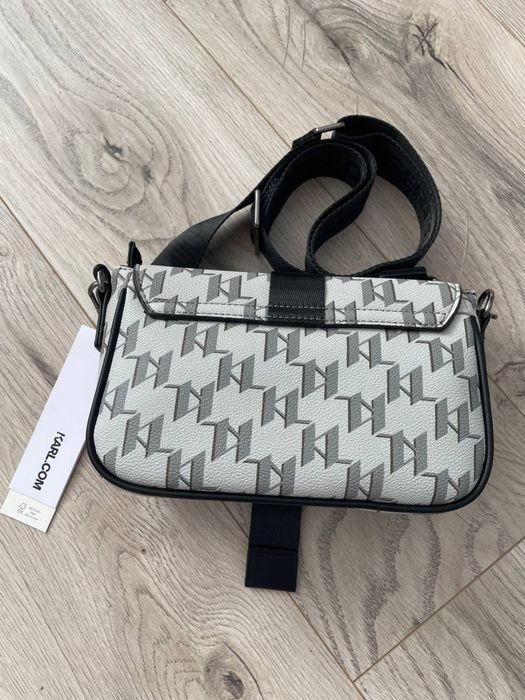 Сумка-Месенджер Karl Lagerfeld Monogram | White | Trend 2025 | Top |