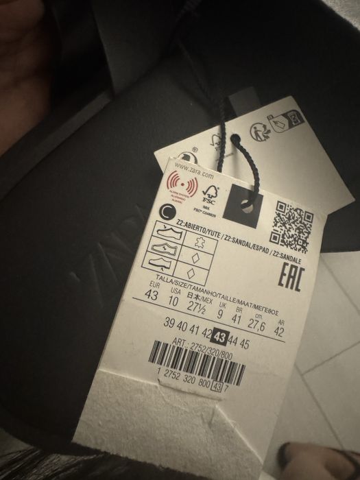 Нові шльопанці чоловічі зара оригінал