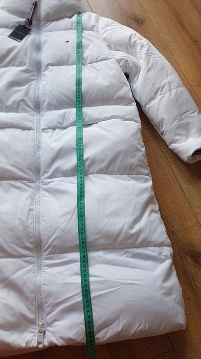 Tommy Hilfiger Ess kurtka płaszcz damski biały ciepły zimowy S / M