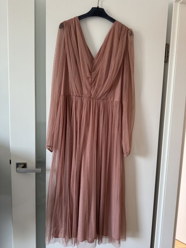 Sukienka rozowa brokat 38