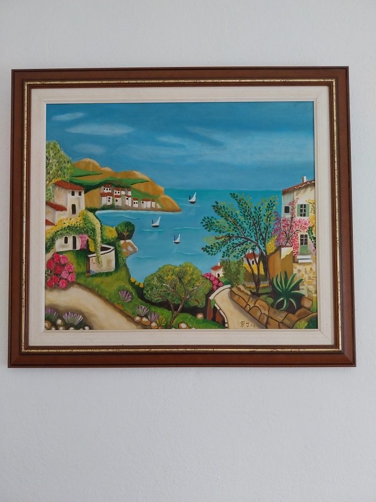 Quadro pintado à mão
