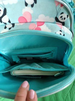 Plecak Pandą, wyprofilowany, zdrowy dla dziecięcych plecow