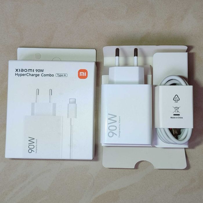 Турбо Зарядка Xiaomi 90W Блок + кабель,  MDY-15-EK Ксіомі ( 33W 120W )