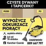 Wypożyczalnia wynajem odkurzaczy piorących karcher i parownic!