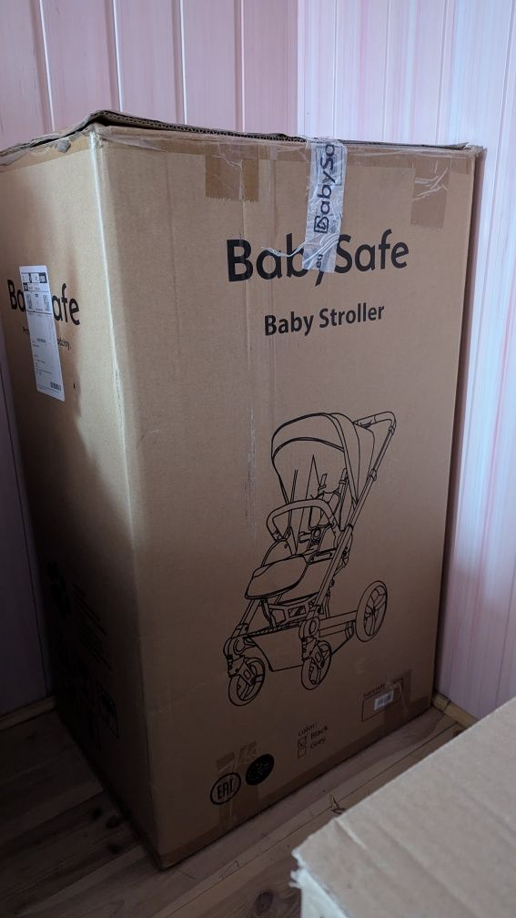 BabySafe Lucky Wózek dziecięcy Głęboko-Spacerowy 2w1 Czarny
