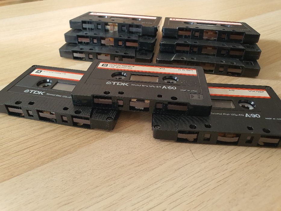 Kasety magnetofonowe TDK.