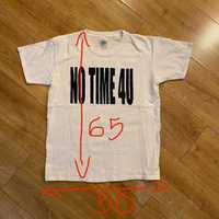 Graphic text tee Koszulka „No time 4u”