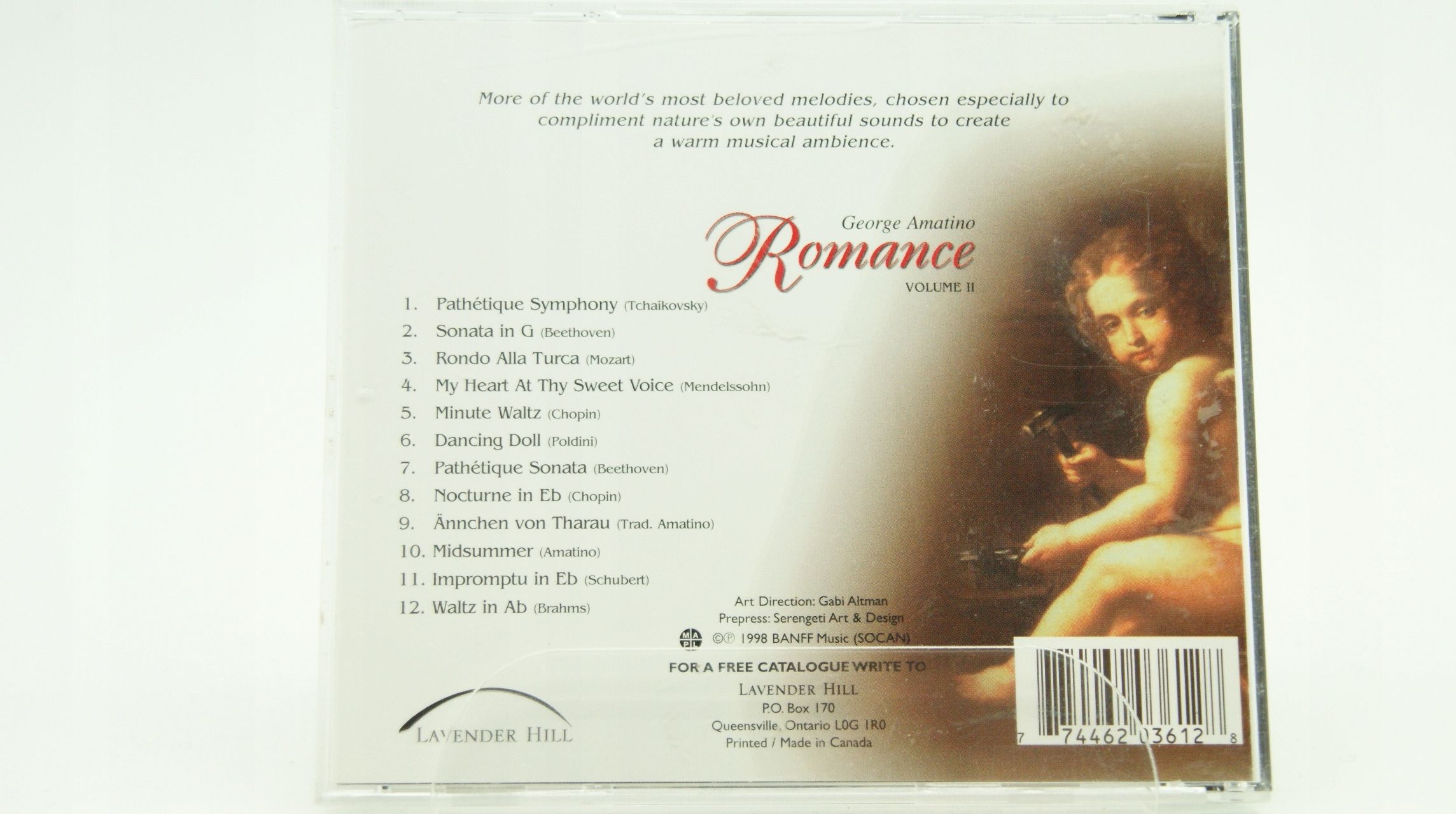 Cd - George Amatino - Romance Vol. 1