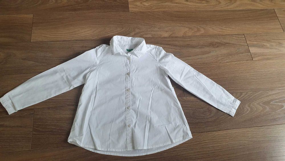 Koszula biała roz.130 Benetton