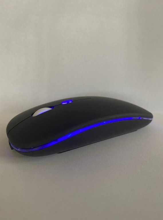 Бездротова мишка з акумулятором та RGB підствіткою/Bluetooth