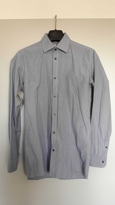 Koszula męska Marconi 182-188/39 granatowa w kratkę