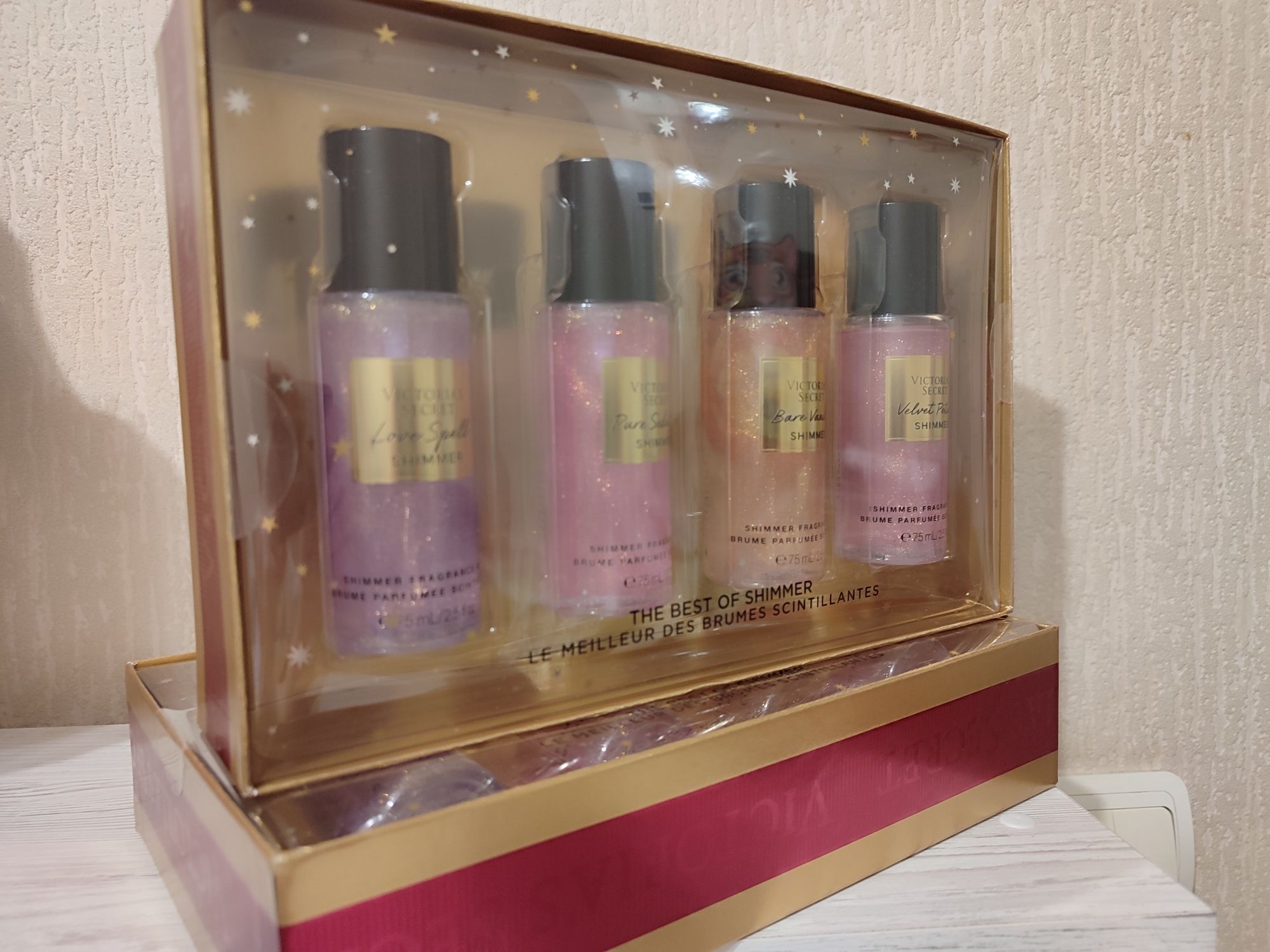 Новий подарунковий набір спреїв Victoria's Secret Shimmer 4 міст Оригі