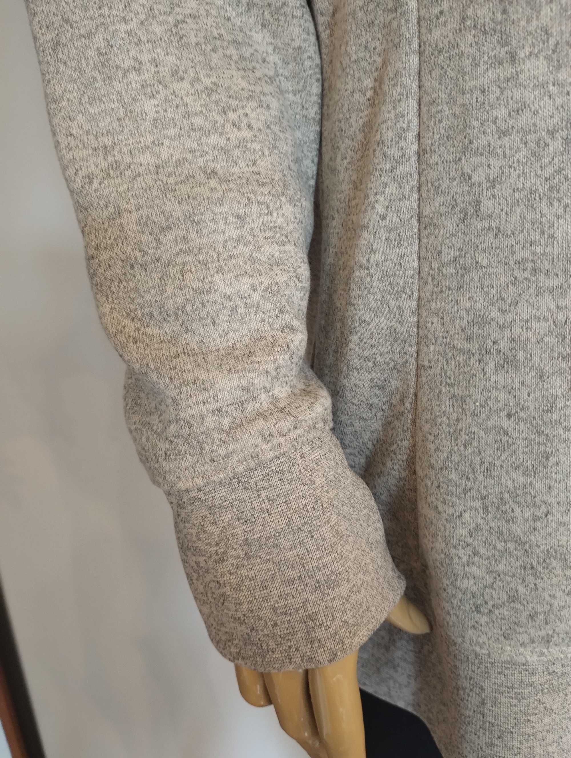 Bluza Quechua r. XL – beżowa, ciepła, z łatami