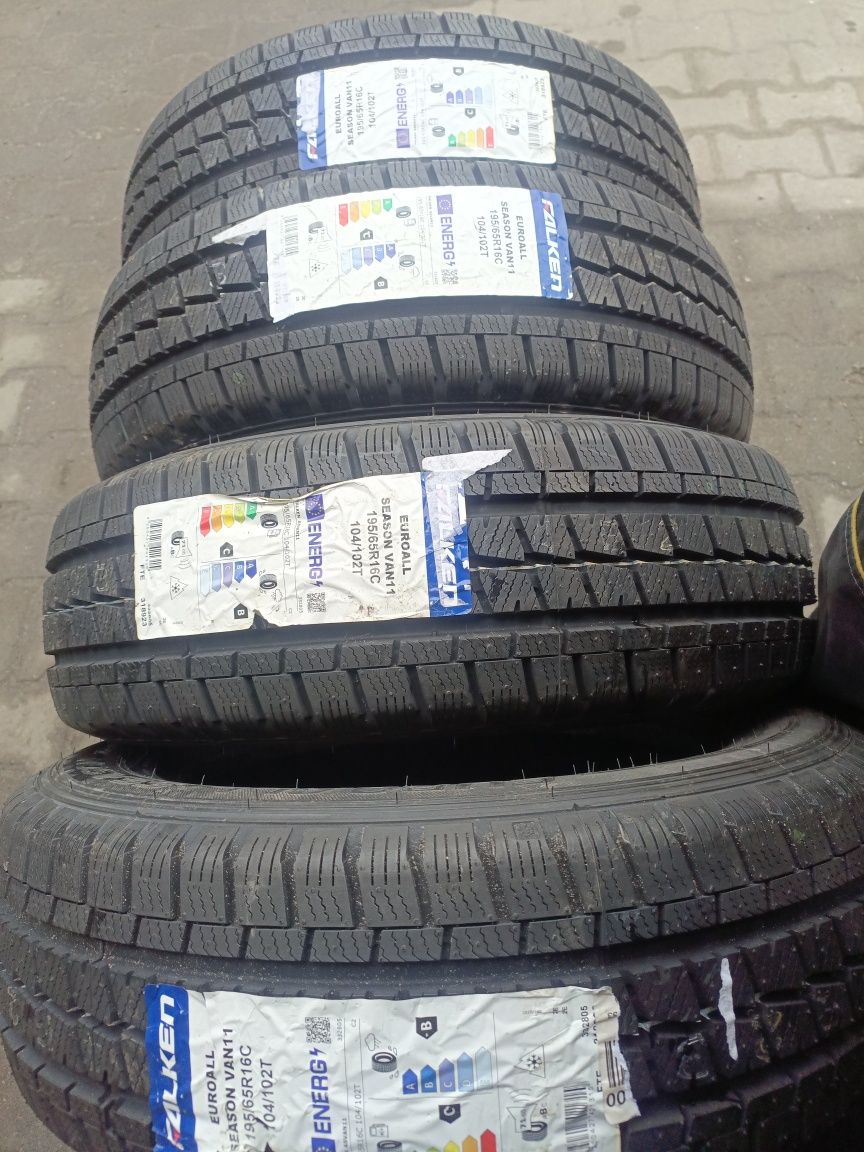 Nowe opony całoroczne wielosezonowe 195/65/16c Falken