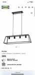 Lampa wisząca z 4 żarówkami IKEA FELSISK
