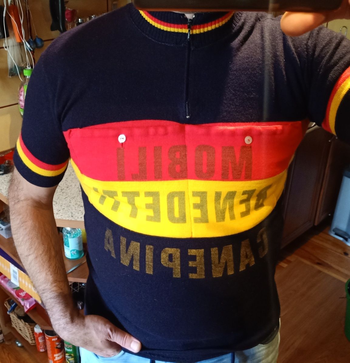 Koszulka rowerowa  w stylu retro Brieka Schotte'a na Tour d