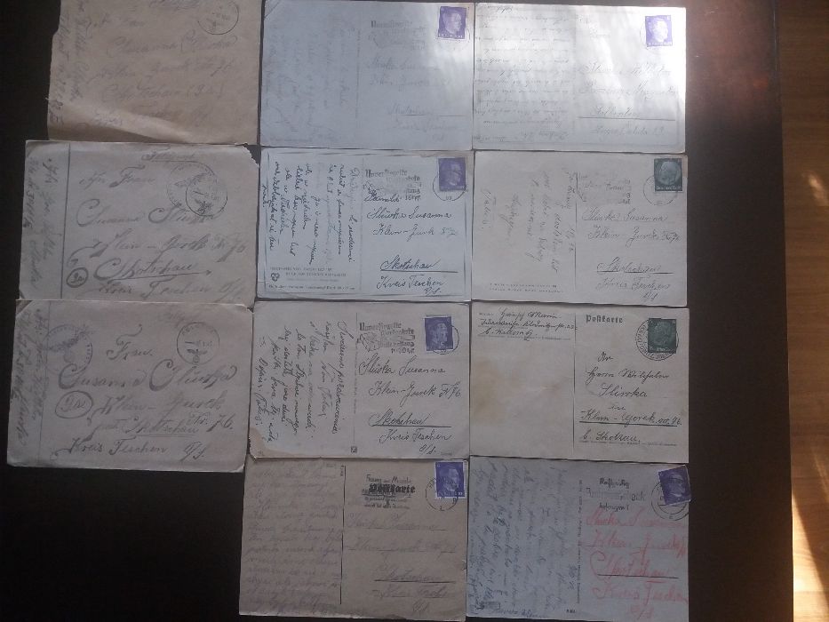 Karty pocztowe - II wojna św. - kolekcjonerskie pamiątki