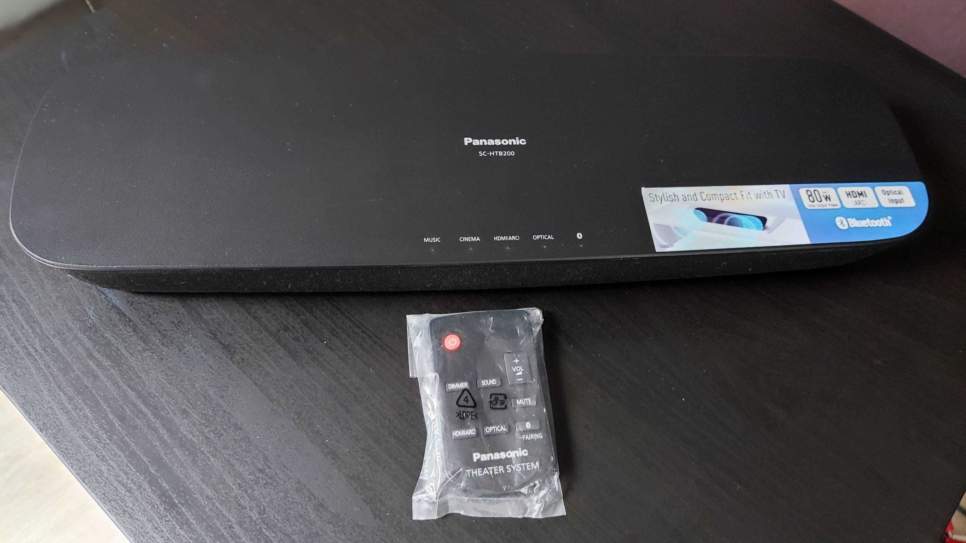 Sound Bar Panasonic SC-HTB200 (HDMI+Bluetooth)
