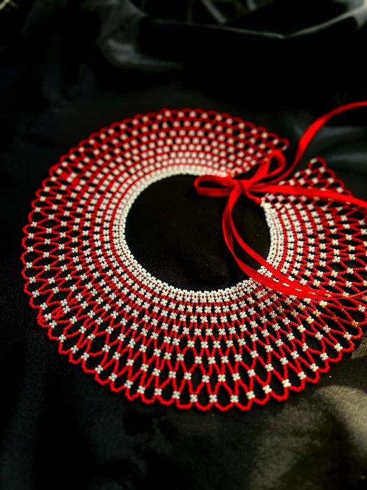 Силянка, кольє, намисто, виріб з бісеру, етно виріб