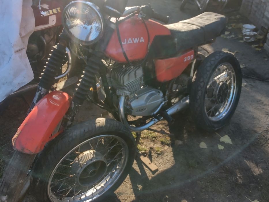 Jawa 350 TS wał po regeneracji cz 350 i 175 części do delux bak boczki