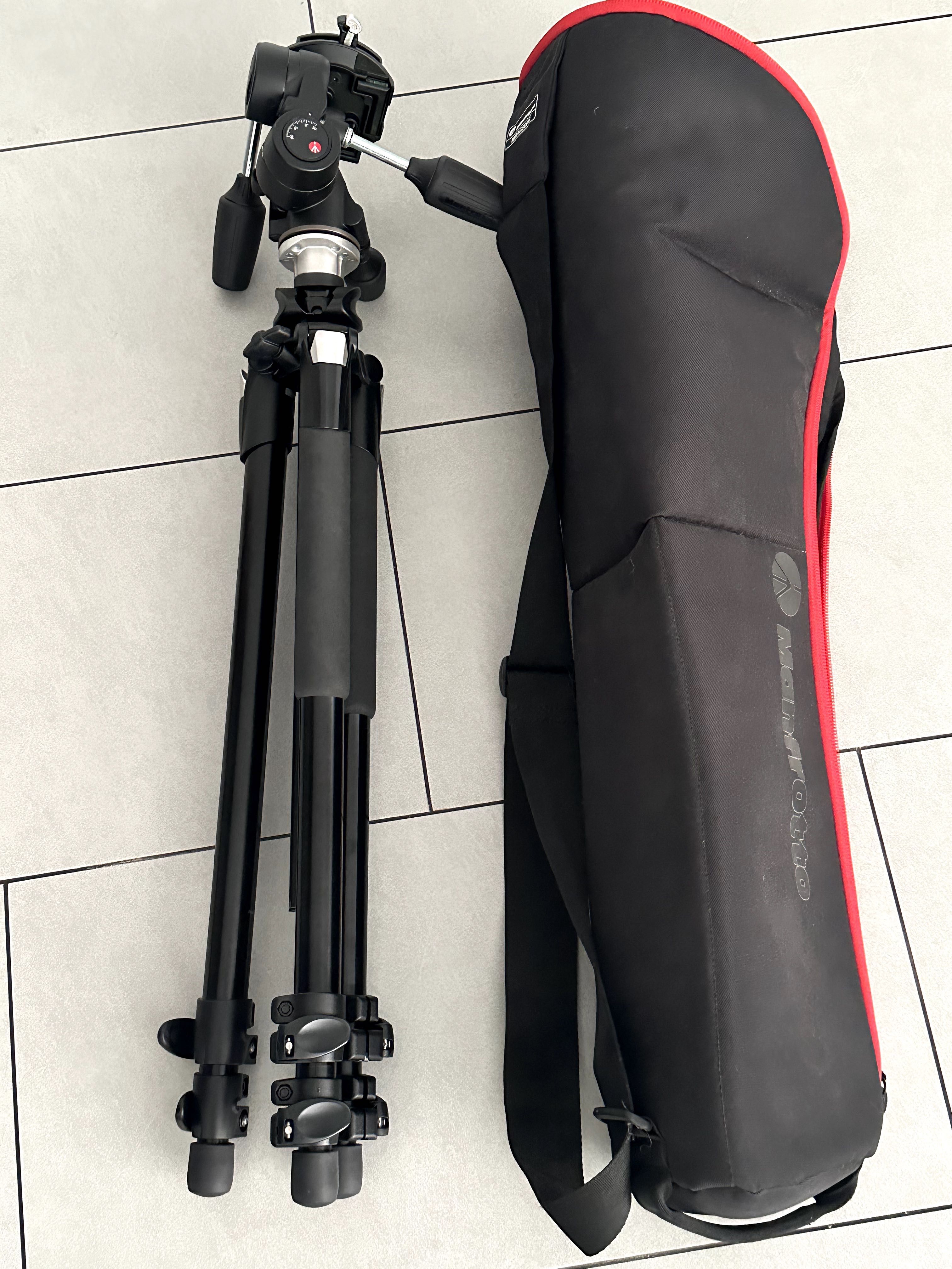 Statyw Manfrotto 055XPROB z głowicą 808RC4