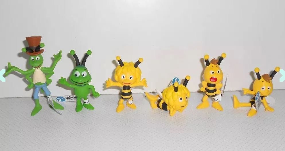 Coleção completa bonecos figuras pvc Abelha Maia