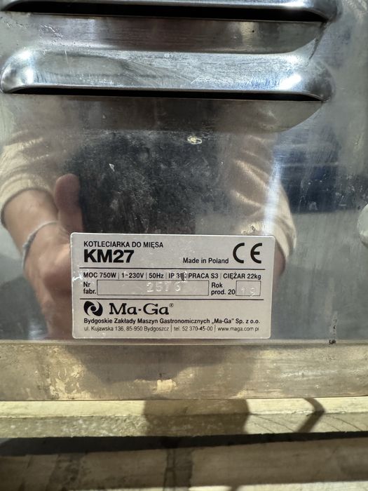 Kotleciarka do mięsa Ma-Ga KM27, 2019