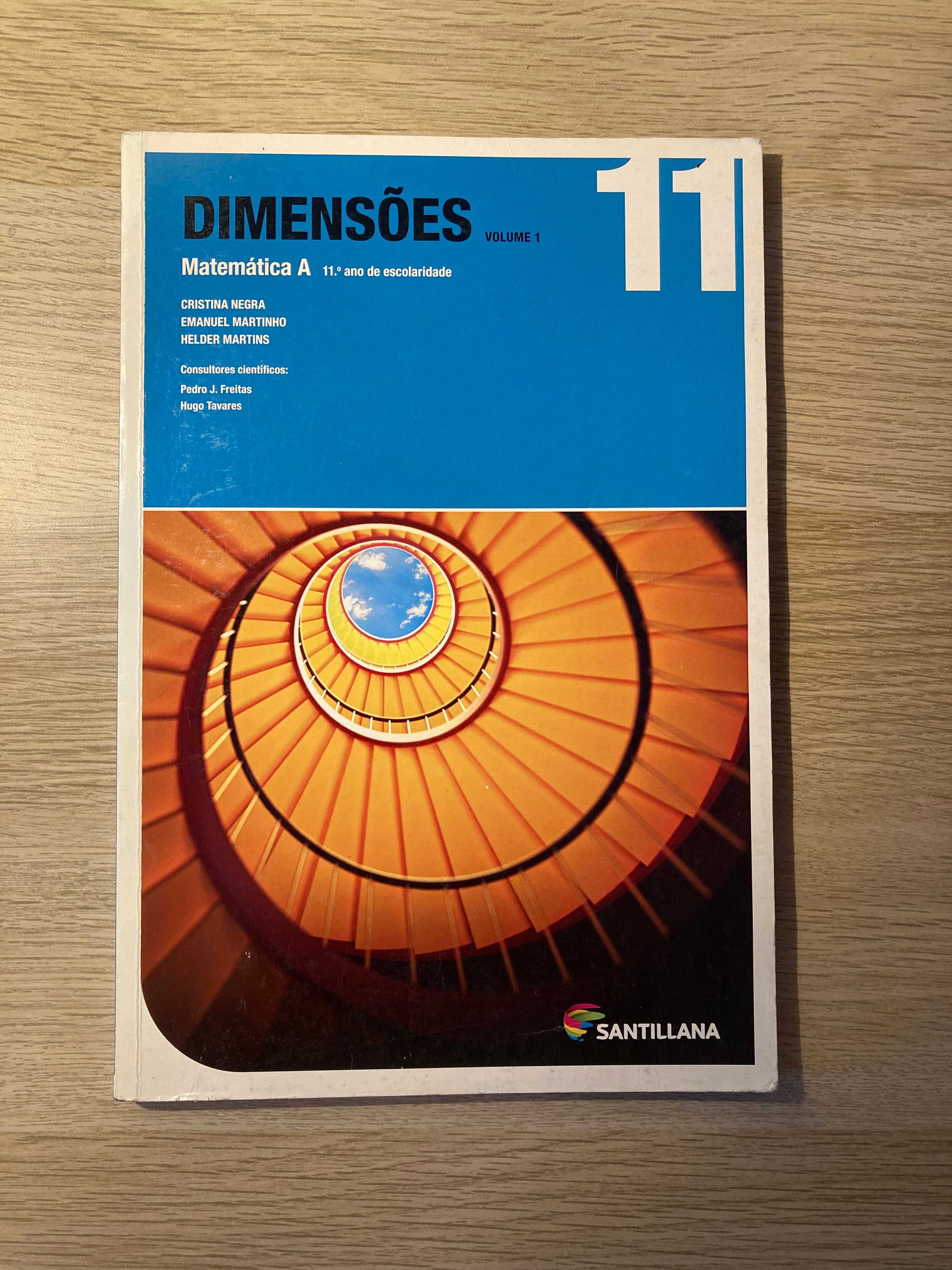 Livro Dimensões Manual Matemática A 11ºano Volume 1