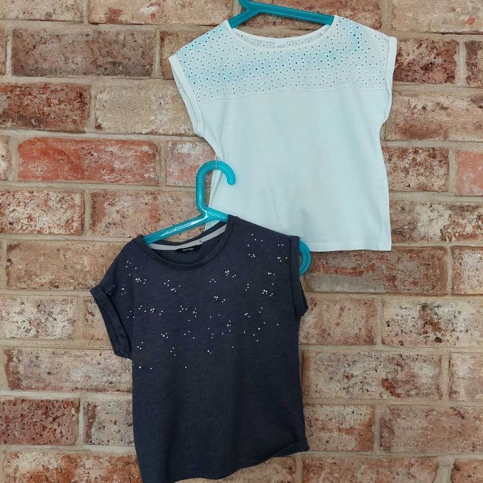 2 x bluzka koszulka bawełniana letnia 116 cool club george 116