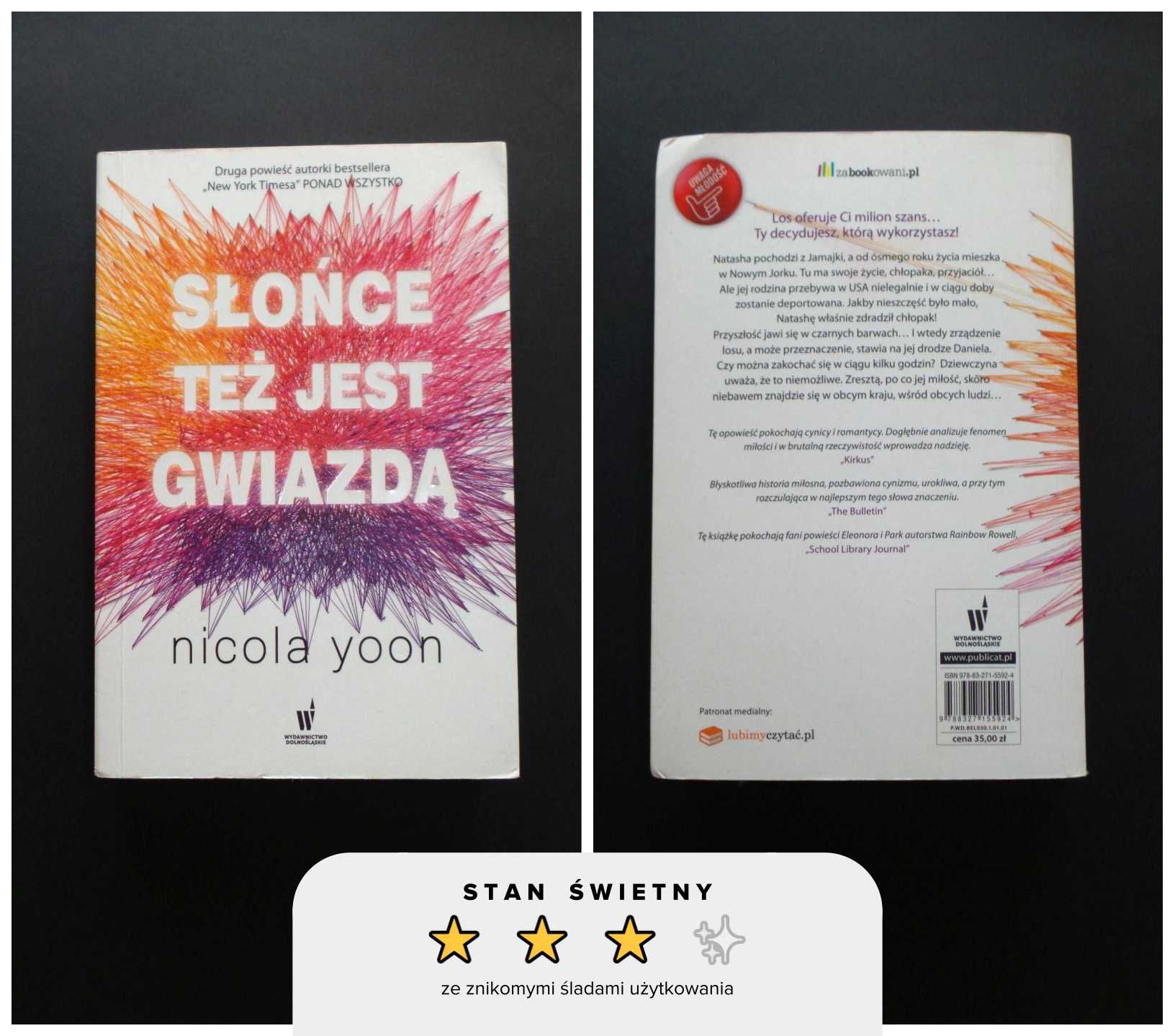 Nicola Yoon — Słońce też jest gwiazdą (stan świetny)