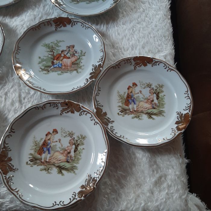 Zestaw 15 szt talerze +półmisek, okazja.