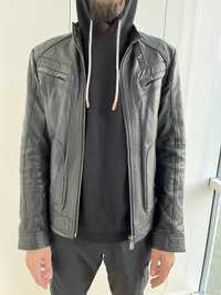 Zara Man, Black tag, шкіряна куртка, L