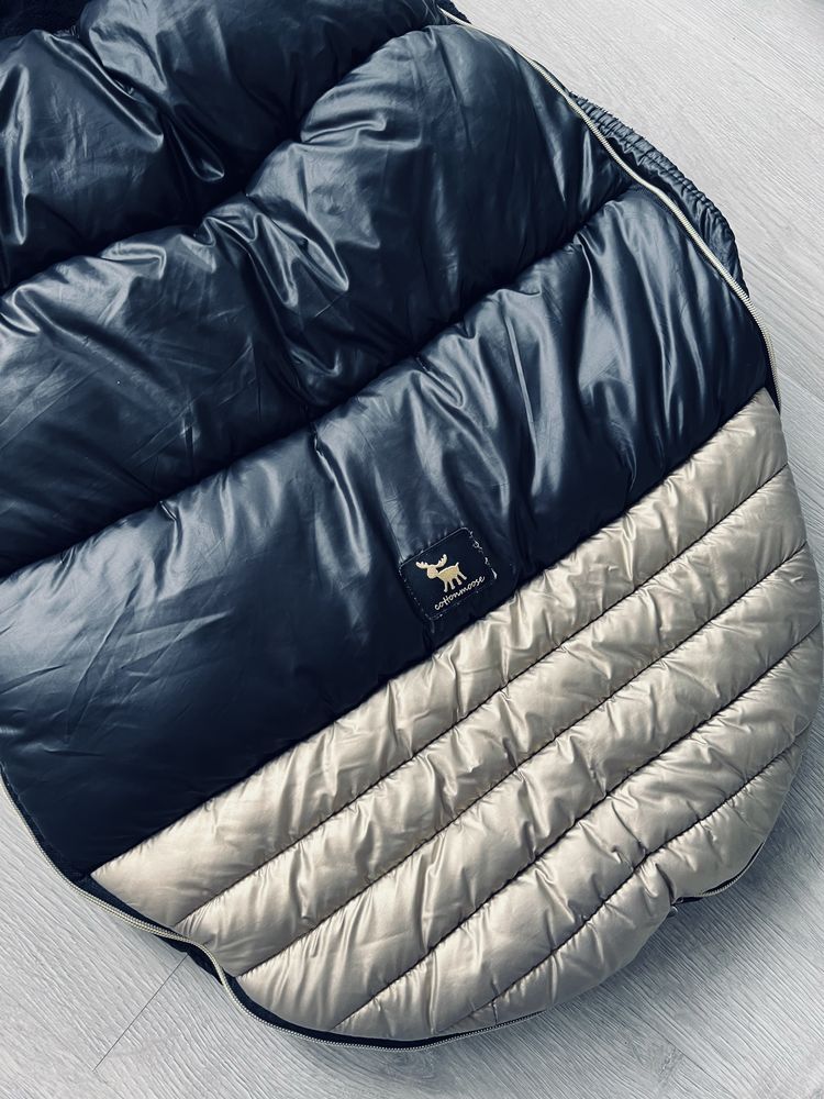 Śpiworek do wózka na sanki Cottonmosse Shine czarno złoty