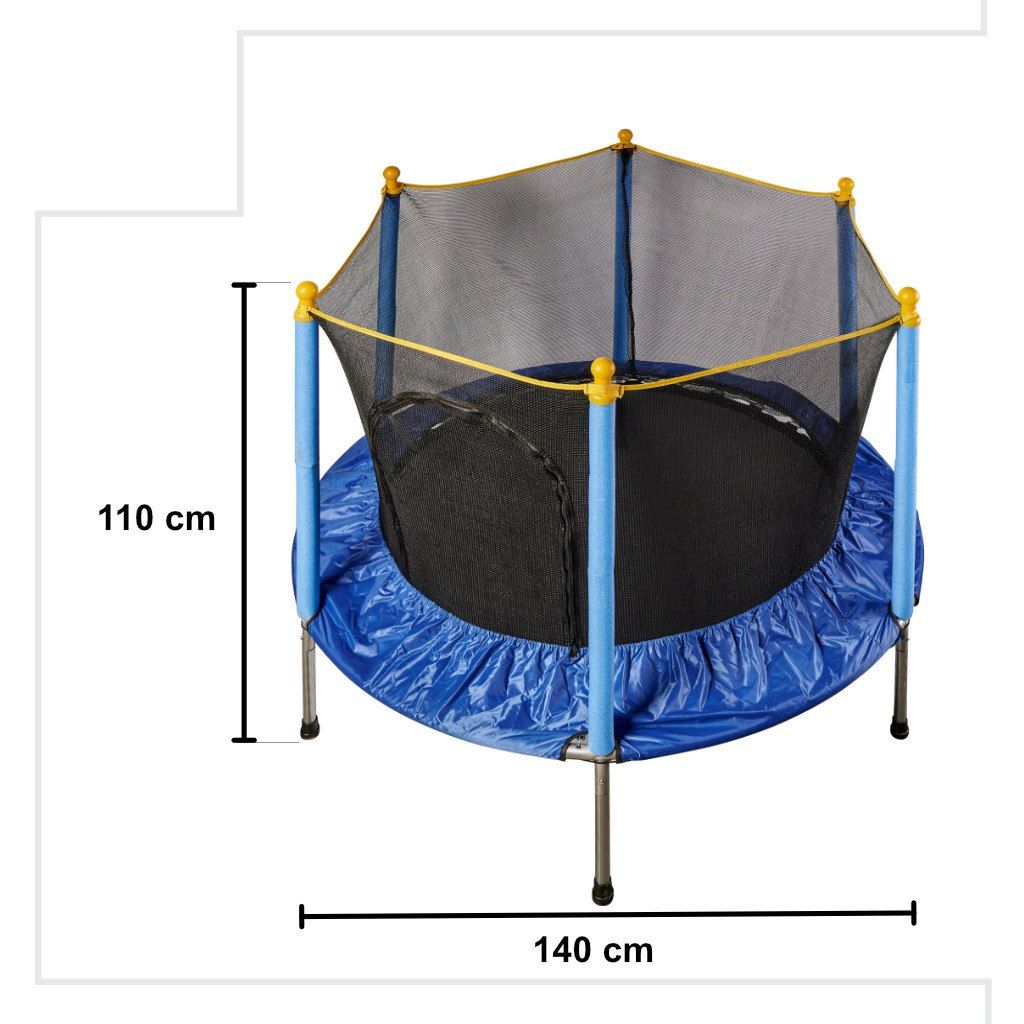 Trampolina ogrodowa dla dzieci siatka 140cm