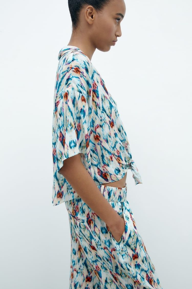 Zara Костюм брючний жіночий у піжамному стилі Іспанія