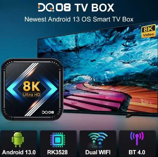 Box Android 8K Smart TV (Novo selado)