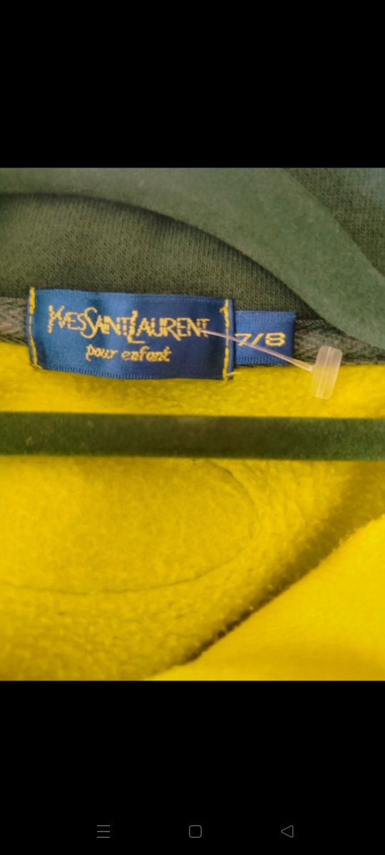 Bluza dziecięca Yves Saint Laurent logo 122