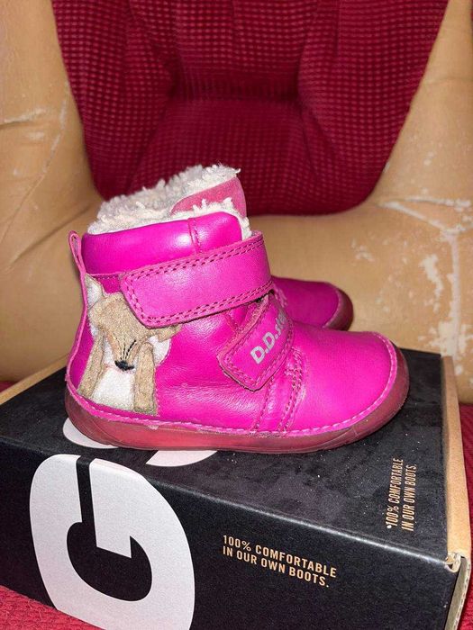 Дитячі зимові черевики D.D.Step Barefoot (розмір 23/ 14,3см)