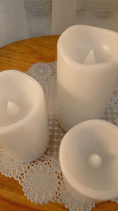 Садові свічки IPX5 Homemory 3шт на акумуляторах сонячна зарядка датчик