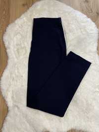 Granatowe spodnie garniturowe cygaretki casualowe eleganckie